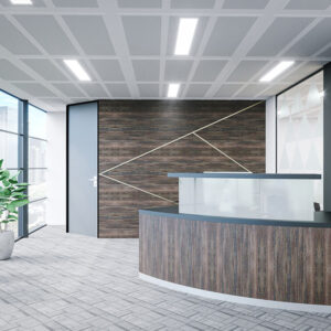 Aida 2 – Reception Desk In Westminster Oak