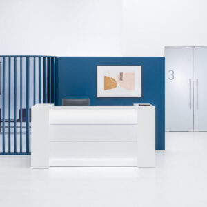 Alba 4 – Modern Lacquered Reception Desk