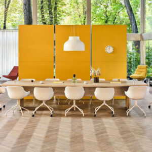 Cove Rectangle Barrel Shaped Meeting Table In Robinia 3