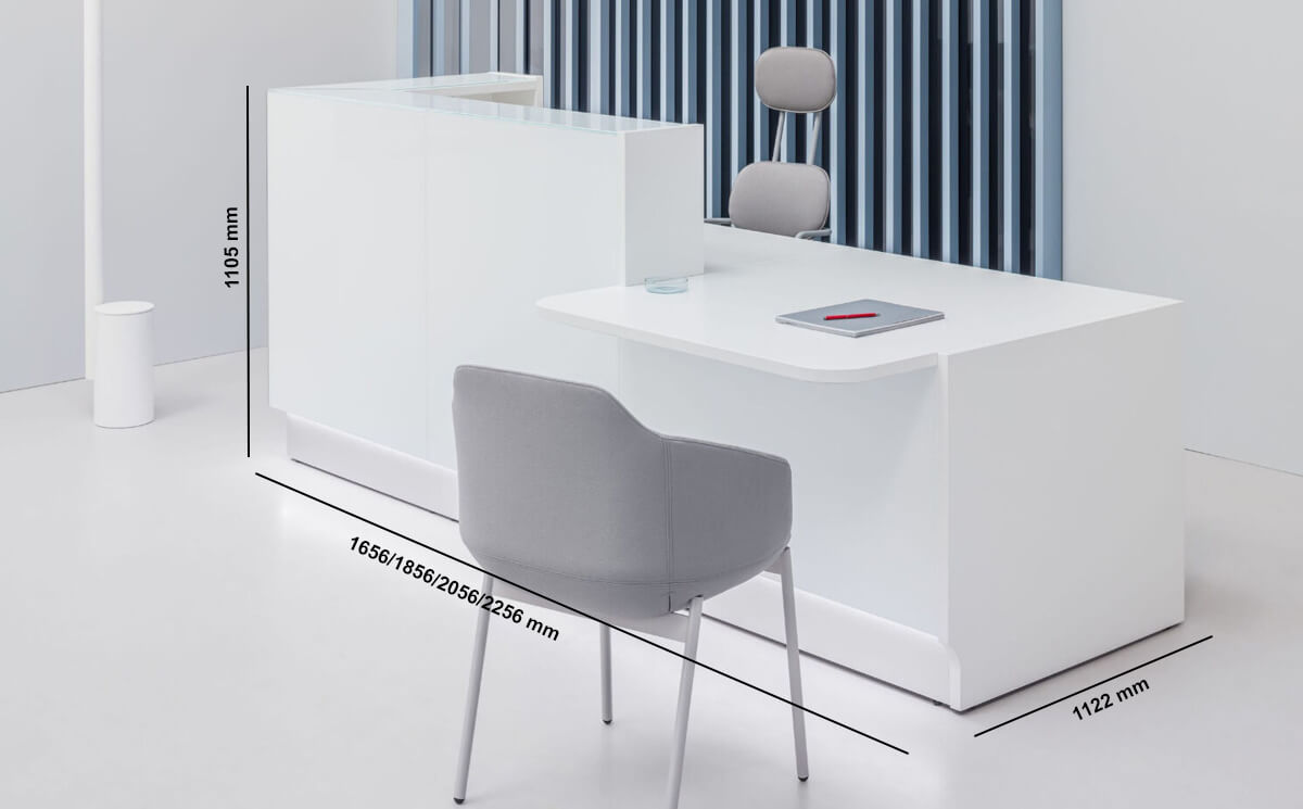 Finley 1 – Reception Desk With Dda Approved Wheelchair Access Counter Size Img