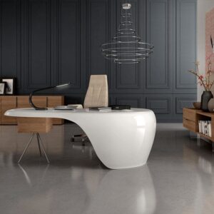 Moda – Curved Gloss Reception desk