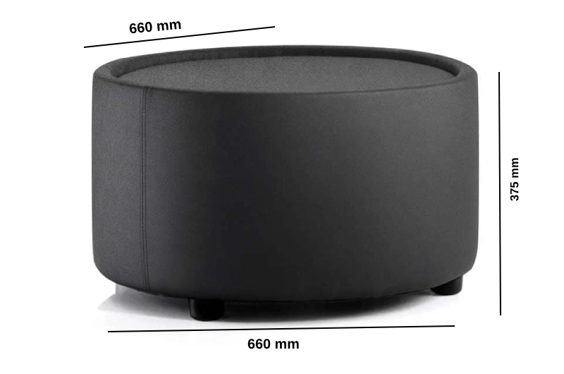 Atlas – Round Leather Breakout Stool And Table Size Img