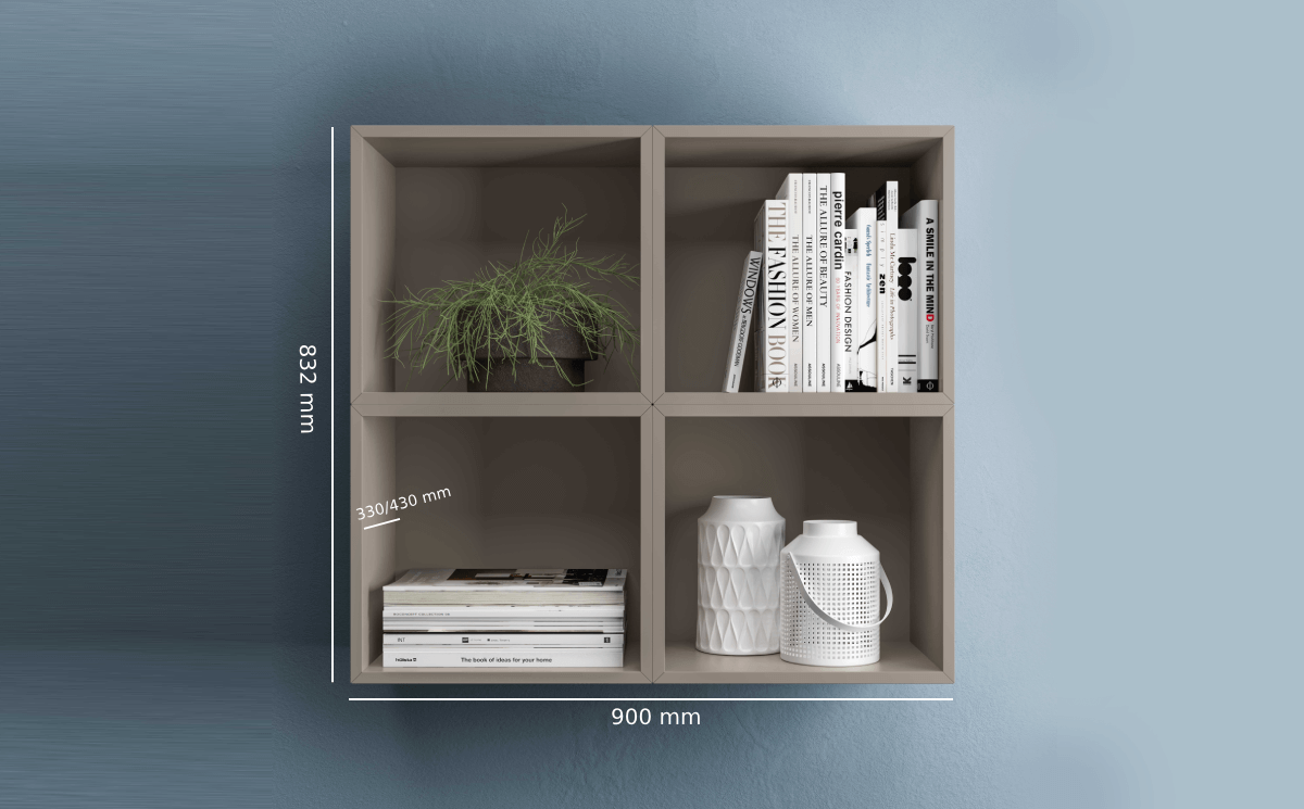Indigo – Open Woodside Wall Unit Size Imame