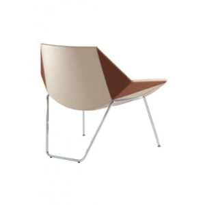 Duo – Low Back Armchair with Metal Legs