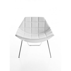 Duo – Low Back Chair with Squared Stitching