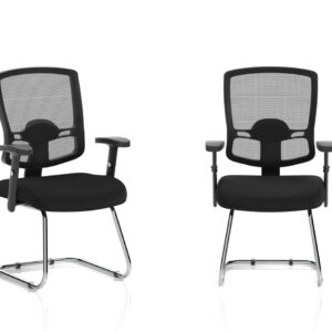 Oregon 4 – Chrome Cantilever Meeting Room Chair With Mesh Back 04