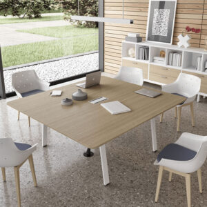 Minimo 8 Round And Rectangular Shape Meeting Table