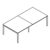 Small Rectangular Shape Table (8 Persons)