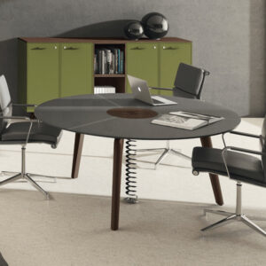 Rail 3 Tops Round Meeting Table Mainimg
