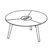 Round Shape Table (3 Tops, 6 Persons)