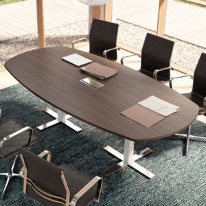 Yajushi 1 – Barrel Shaped Meeting Table With 1 Top Access