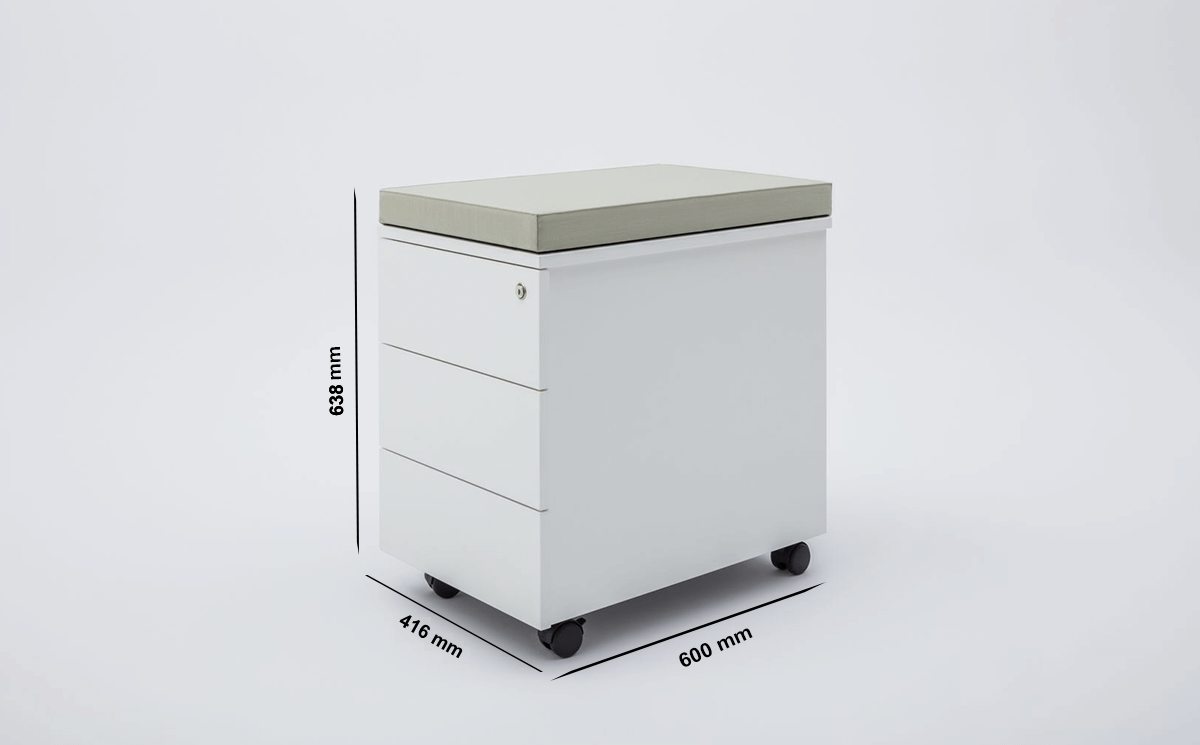 Donna Under Desk Pedestal Storage Size Image