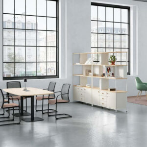 Cosimo 2 – Round & Barrel Shape Table With Central Round Base 02 Img