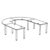 Medium U Shape Table with Optional Cable Ports (10 Persons)