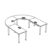 Medium U Shape Table with Optional One-Way Top Access (10 Persons)