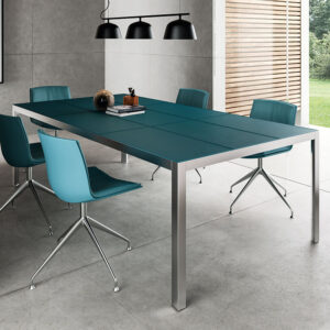 Hype Meeting Table With Leather Top Main Image
