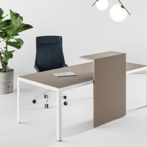 Hype Reception Desk With Front Overhang Panel Main Image