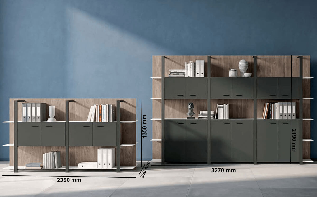 Enrique Bookcase Size Img 1