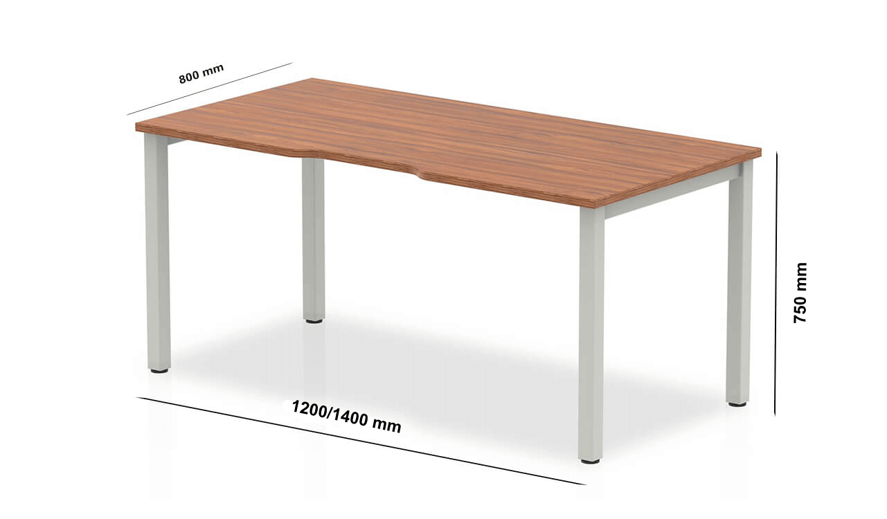 Cinetta – Single Starter Desk Dimensions Img