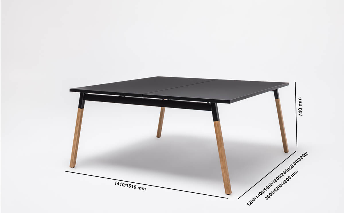 Trendy 1 – Contemporary Operational Office Desk For 2, 4 And 6 Persons Size Img