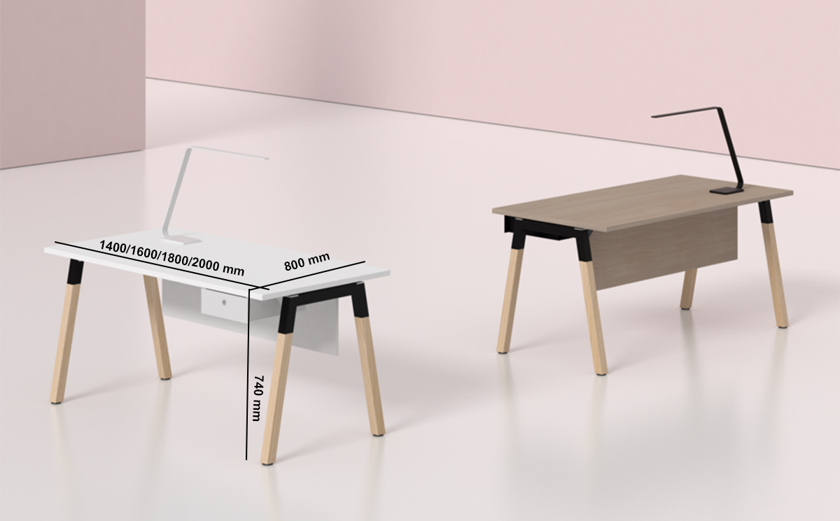 Union – Modern Executive Desk With Optional Credenza Unit