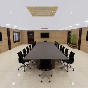 Bravvo 2 – Rectangular With Slab Legs Meeting Room Table Main Img