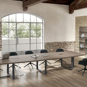 Romilda 3 Barrel Shapred Meeting Room Table 1