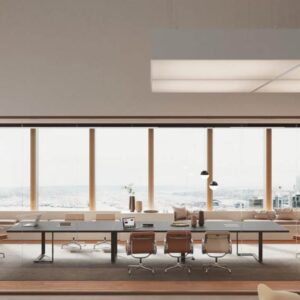 Romilda 3 Barrel Shapred Meeting Room Table Main Img