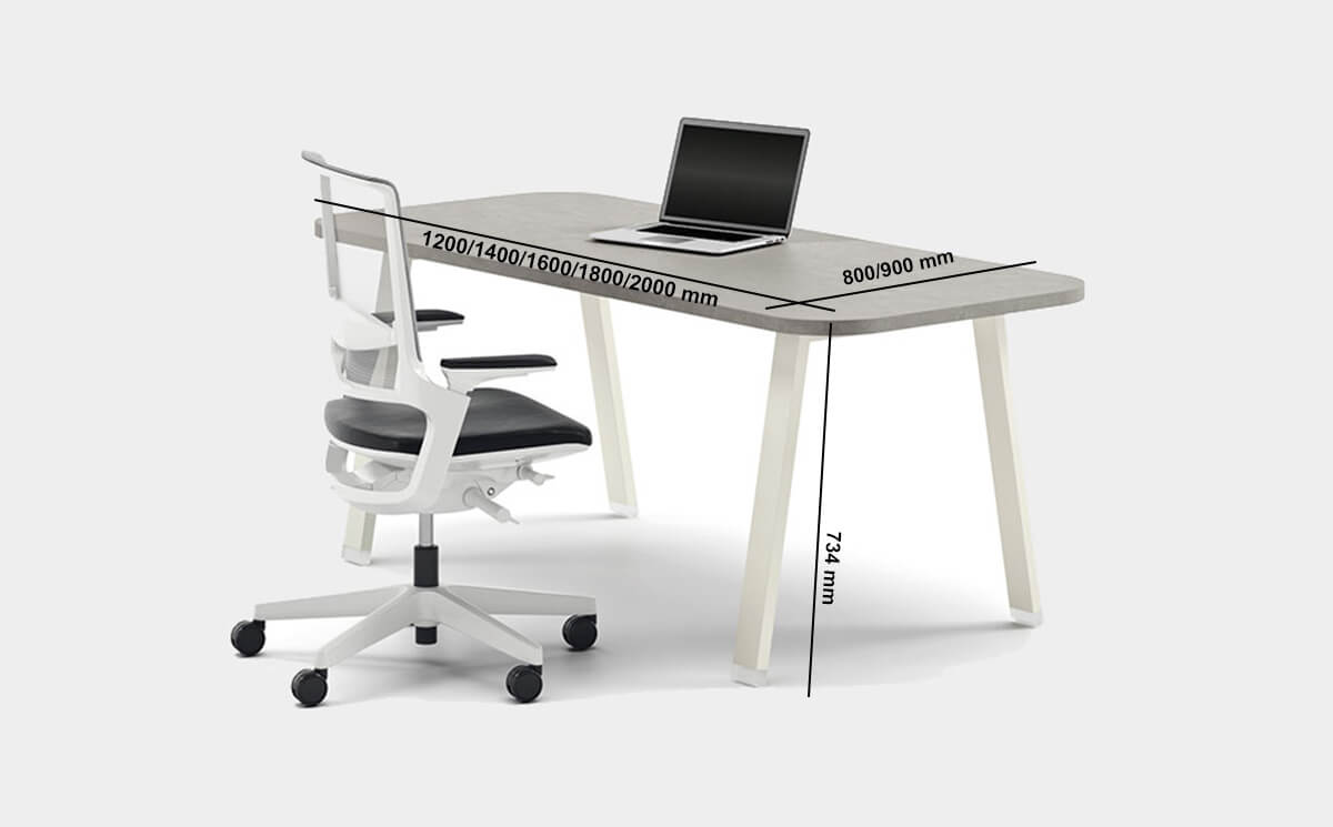 Carita 1 – A And U Legs Executive Desk With Optional Modesty Panel, Credenza Unit And Return