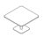 Rounded Corner Square Shape Table (2, 4 and 6 Persons)