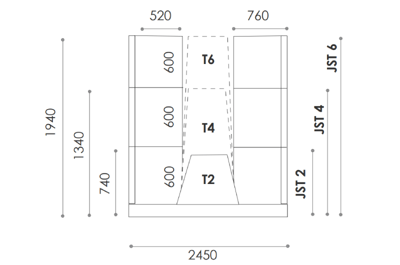 Sadar – Low Seating Pod With Table And Optional Cushions Size Image