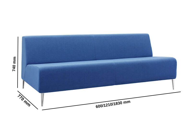 Sadhvi One Two And Three Seater Sofa With Optional Table Hub Size Image