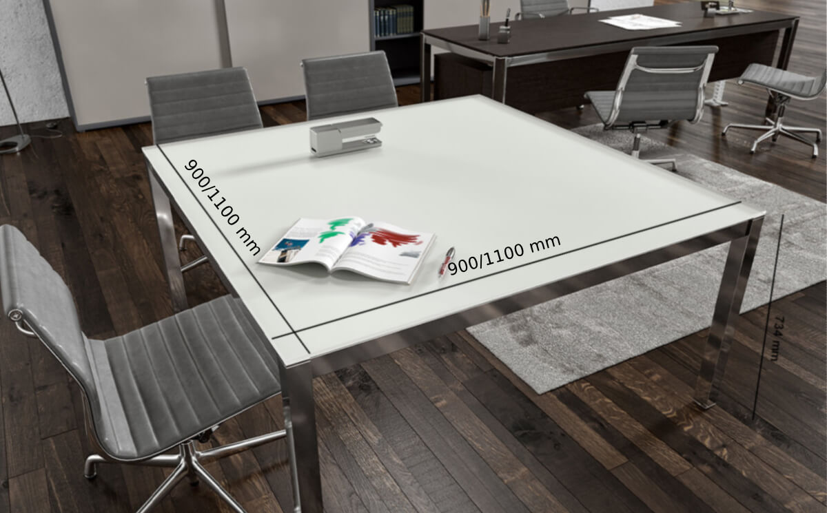 Neko 2 – Square Rectangular Shape Meeting Room Table Size Image