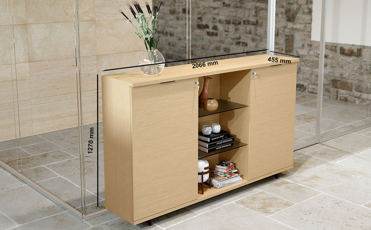 Padrig 2 –storage Unit With Hinged Doors Size