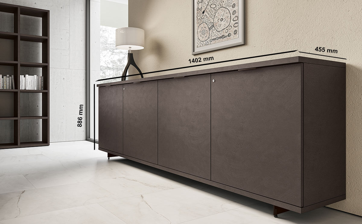 Padrig 3 –storage Unit With Hinged Doors Size