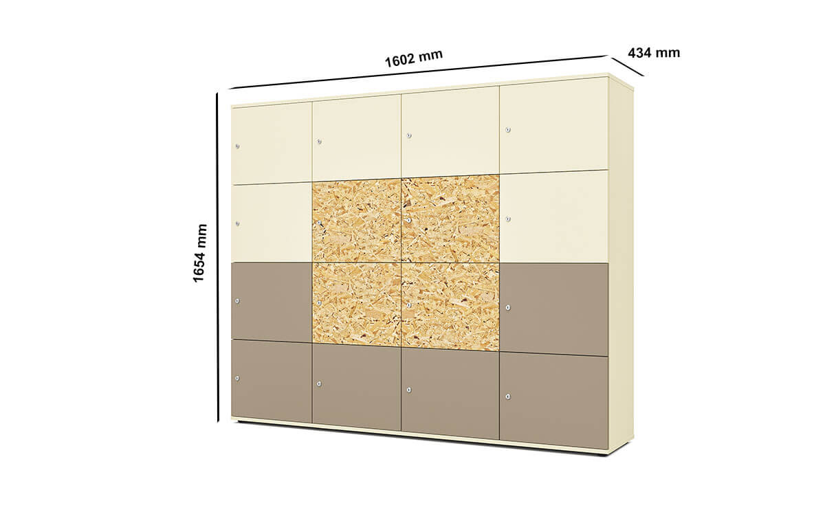 Sabola – 4 Modules Storage Unit Size