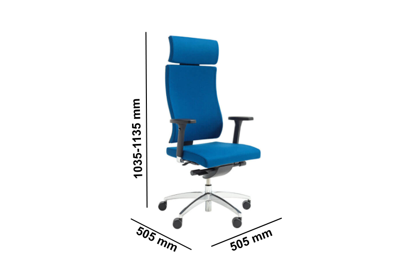 Xitij – Medium And High Plastic Back Task Chair Dimensions Img
