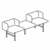 2 Seater Backrest Sofa With Centre Seat Pad (L1810 x D610 x H650)