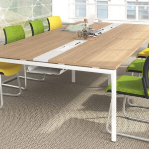 Alessio 5 Large Straight Meeting Room Desk