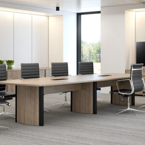 Ekan Barrel Shaped Meeting Room Table Size Img (2)