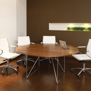 Fendi 2 Meeting Table With Steel Legs