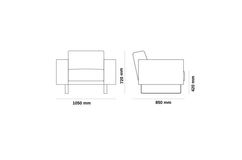 Gaetano – Small Large And Extra Large Sofa With Arm, Table And Cushion Size