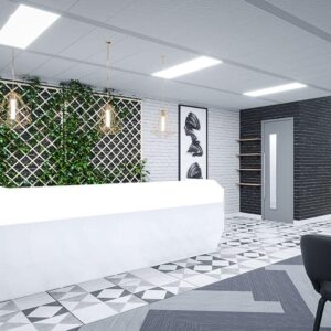 Sahira Diamond Shape Reception Desk Main