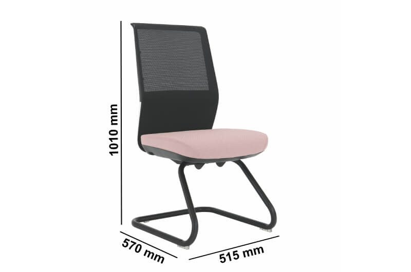 Terina – Mesh Back Chair With Optional Upholstered Headrest Dim Image