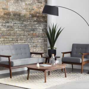 Vyan – One And Two Seater Sofa With Wooden Leg 1