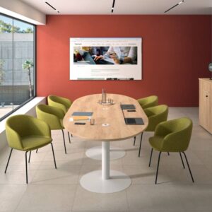 Naime – Round And Oval Meeting Room Table 1