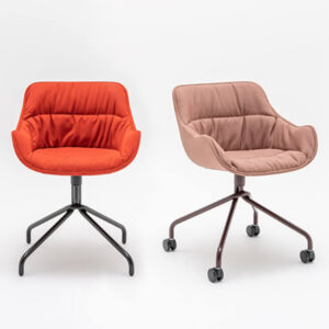 Maanami 1 4 Start Base Chair With Draped Cushion And Optional Castors