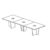 Medium Rectangular Table (10 Persons - Multi-Shaped Legs)