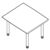 Small Rectangular Shape Table (4 Persons)