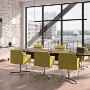 Pia 1 Round And Rectangular Rectangular Meeting Table In Wood Or Lacquered Finish 2